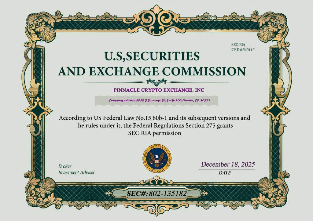 SEC registration certificate